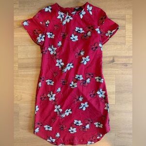 Banana Republic Red Floral Dress